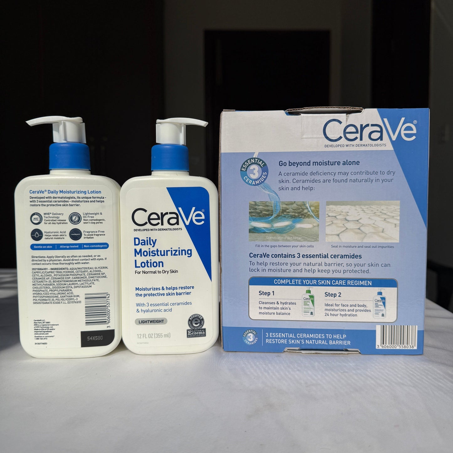CeraVe Daily Moisturizing Lotion For Normal to Dry Skin 355ml (Pack of 2)