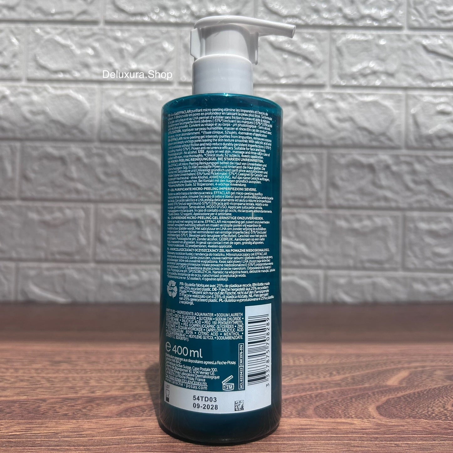 La Roche Posay EFFACLAR Micro Peeling Purifying Gel cleanser (pump)